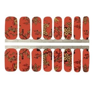 5 for $15 Nail Wrap - Red Kimono Dress